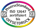 Prozessstandard Offsetdruck ISO 12647-2 Zertifikat